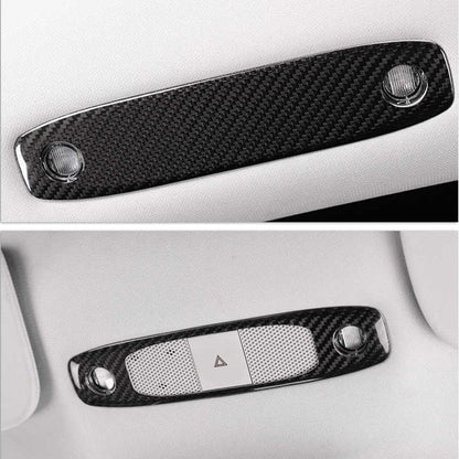 Tesla Model Y 3 Carbon Fiber Interior Accessories Reading Light Cover Trim