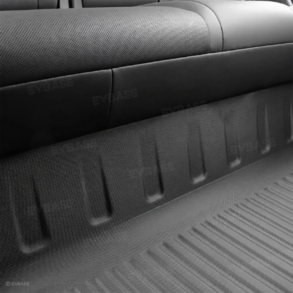 Model Y Juniper Full Coverage Floor Mats with Door Sill Protection TPE Anti-Slip Trunk Mats Cargo Liners Back Seat Covers All Weather Protection