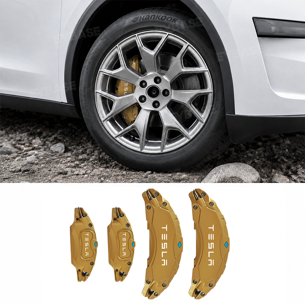 Model Y Juniper/ Model Y L Brake Caliper Covers Set Performance Aluminum Front & Rear Caliper Protector Precision Bolt-On