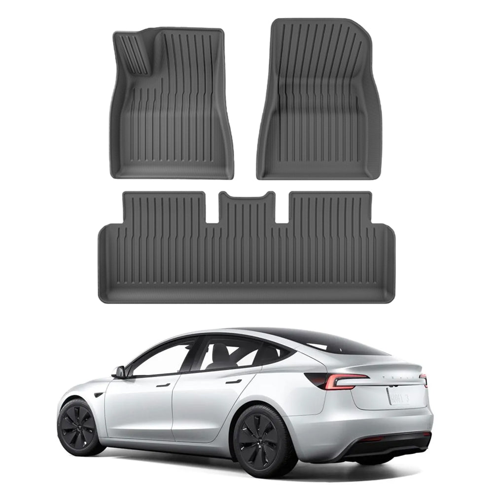 Floor Mats for Tesla Model 3 Highland All-Weather Tesla Floor Mats