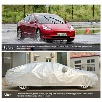 Model 3 X Y Full Car Cover Waterproof All Weather Protection Snow Proof Windproof Outdoor Car Covers for Tesla