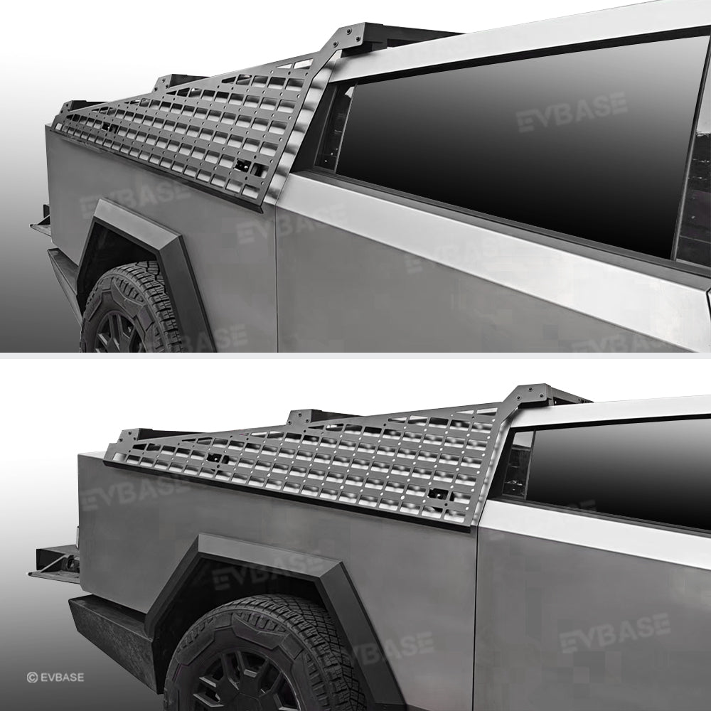 Cybertruck Telescoping Roof Rack Crossbar With Molle Panel 3.0 Modular Roof Platform Cargo Rack System