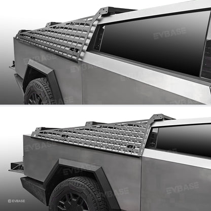 Cybertruck Telescoping Roof Rack Crossbar With Molle Panel 3.0 Modular Roof Platform Cargo Rack System