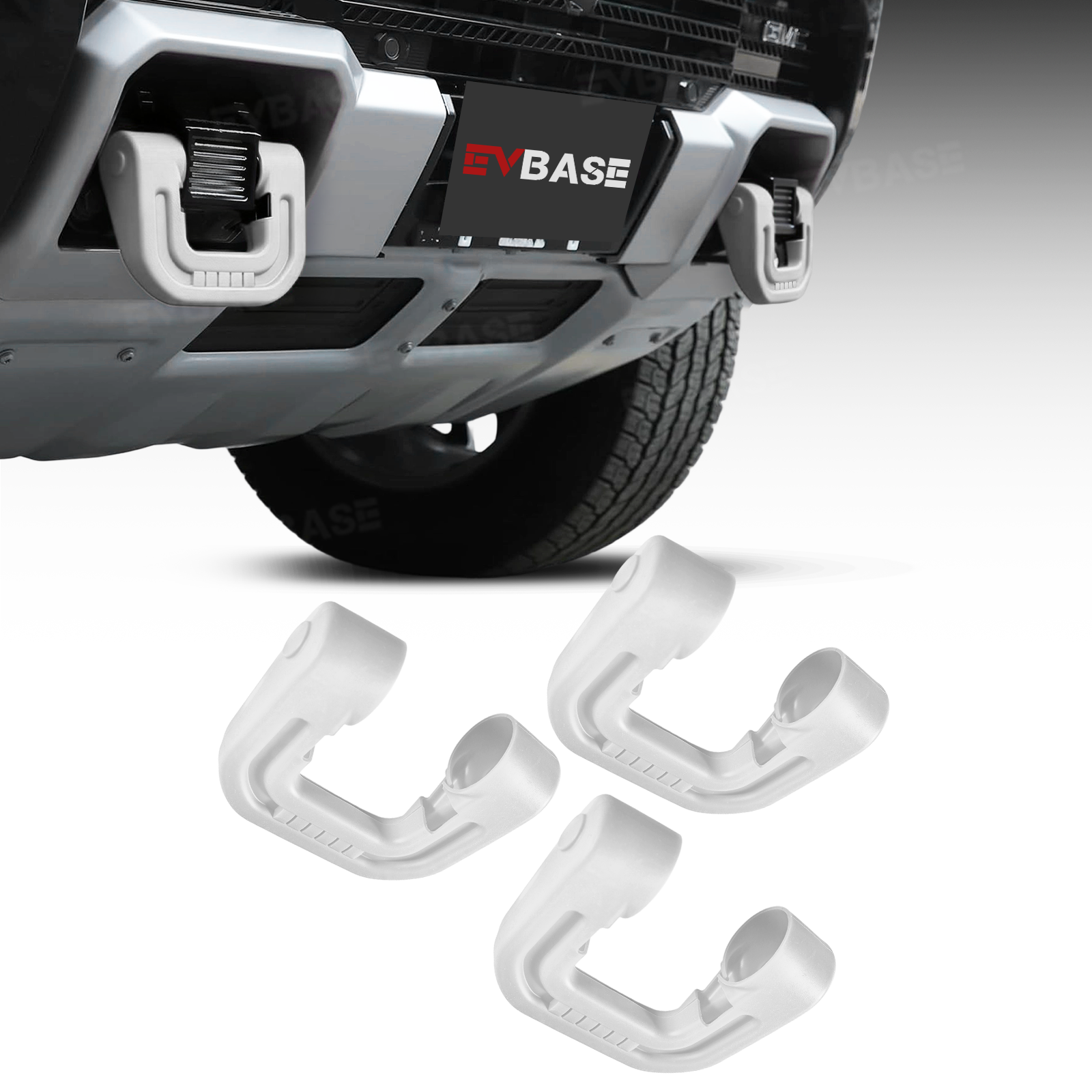 Tow Hook Covers for GMC Hummer EV Front Rear Bumper Performance D-ring Recovery Hook 3PCS