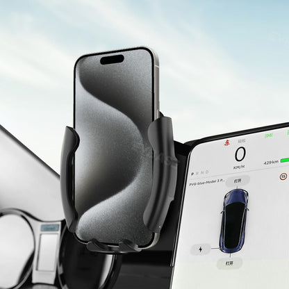 Model 3 Y Monitor Phone Mount Sunglasses Case Fixed Clip Safety Cell Phone Holder for Tesla