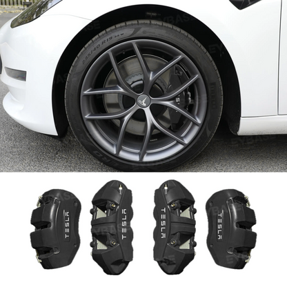 Model 3/Y Silicone Brake Caliper Covers Front and Rear Slip-On Caliper Protector Set Performance Look & No Wheel Removal