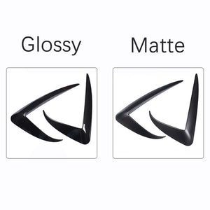 EVBASE Carbon Fiber Front Fog Light Trim Cover for Tesla Model 3