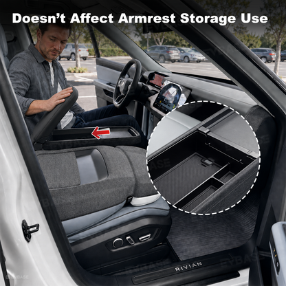 Center Console Organizer Tray for Rivian R2 Armrest Storage Box