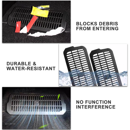 Model 3 Highland Radiator Grille Mesh Insert & Air Intake Vent Cover & Under-Seat Air Vent Cover Backseat Air Flow Outlet Protector