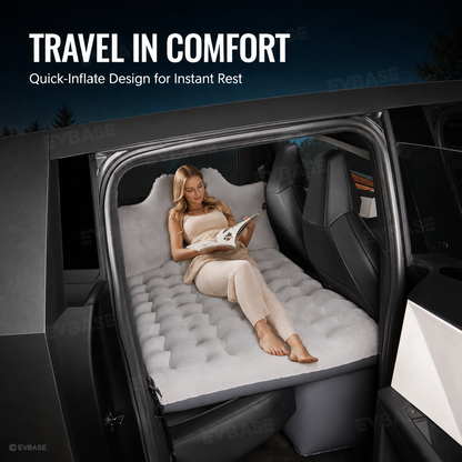 Cybertruck Back Seat Air Mattress Inflatable Rear Seat Camping Bed with Air Pump