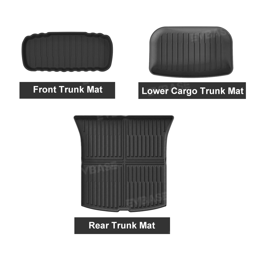 Model Y Juniper Standard All-Weather Floor Mats & Trunk Mats Cargo Liners & Seatback Covers TPE Interior Full Coverage Protector