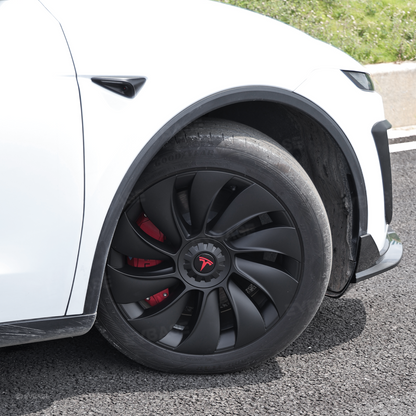 Model Y Juniper 19 inch Wheel Covers Überturbine Style Matte Hubcaps for Tesla Crossflow Wheels