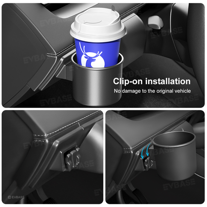 Model Y Juniper Dashboard Left Cup Holder Glasses Holder 2-in-1 Storage Organizer Box