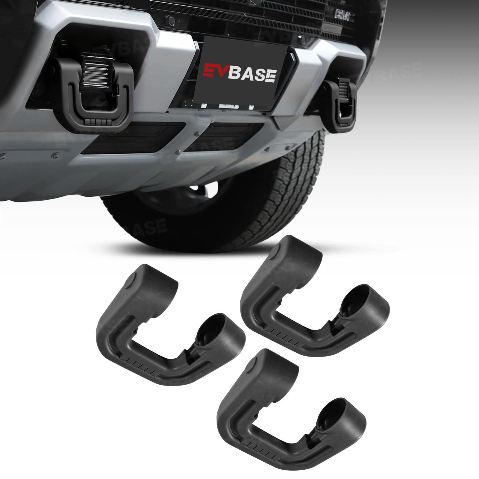 Tow Hook Covers for GMC Hummer EV Front Rear Bumper Performance D-ring Recovery Hook 3PCS