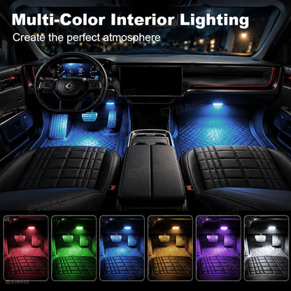 Wireless LED Flashing Lights Multi-Mode RGB Ambient Lighting with Remote Control for Rivian R1S /R1T /R2