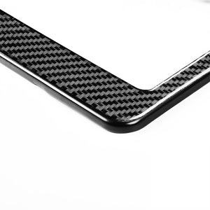 EVBASE Real Carbon Fiber License Plate Frame Holder For Tesla Model S3XY (2pcs/set)