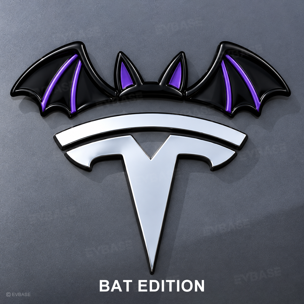 Model Y/3/YL Halloween Tesla Emblem Decals Holiday Decor Waterproof Stickers Bat & Pumpkin Style