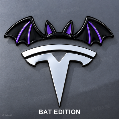 Model Y/3/YL Halloween Tesla Emblem Decals Holiday Decor Waterproof Stickers Bat & Pumpkin Style