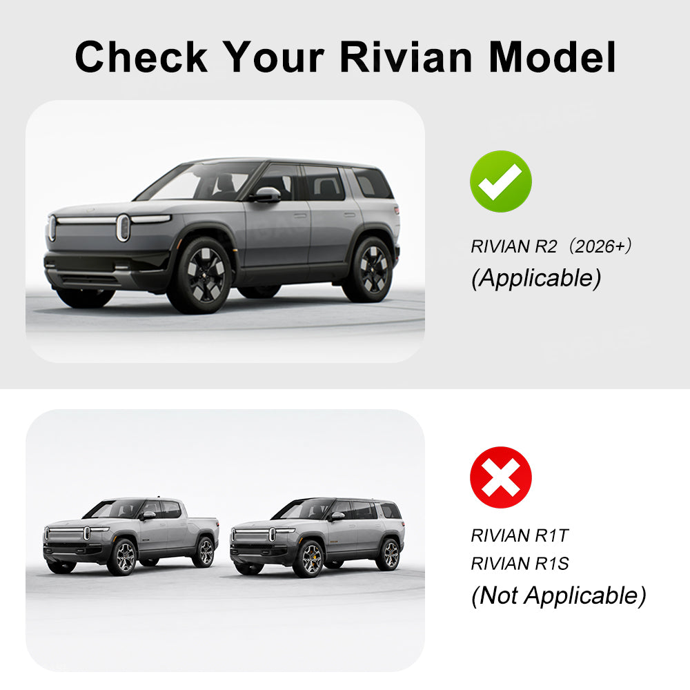 Retractable Roof Sunshade for Rivian R2 Glass Sunroof Shade UV Protection & Heat Insulation