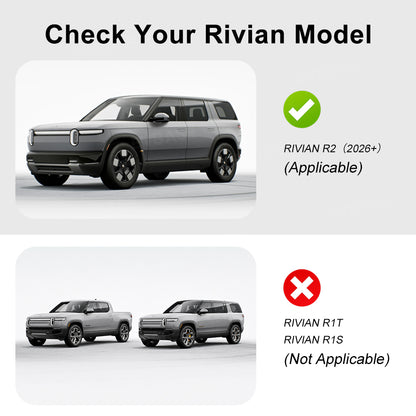 Retractable Roof Sunshade for Rivian R2 Glass Sunroof Shade UV Protection & Heat Insulation