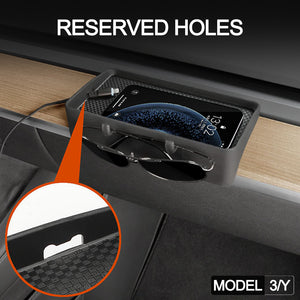 Tesla Model 3 Y Center Console Organizer Under Screen Storage Box Dashboard Hidden Tray