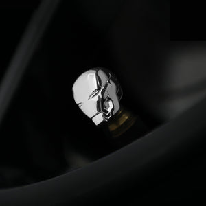 Iron Man Valve Stem Caps For Tesla Model 3/Y/X/S 2017-2023 4pcs