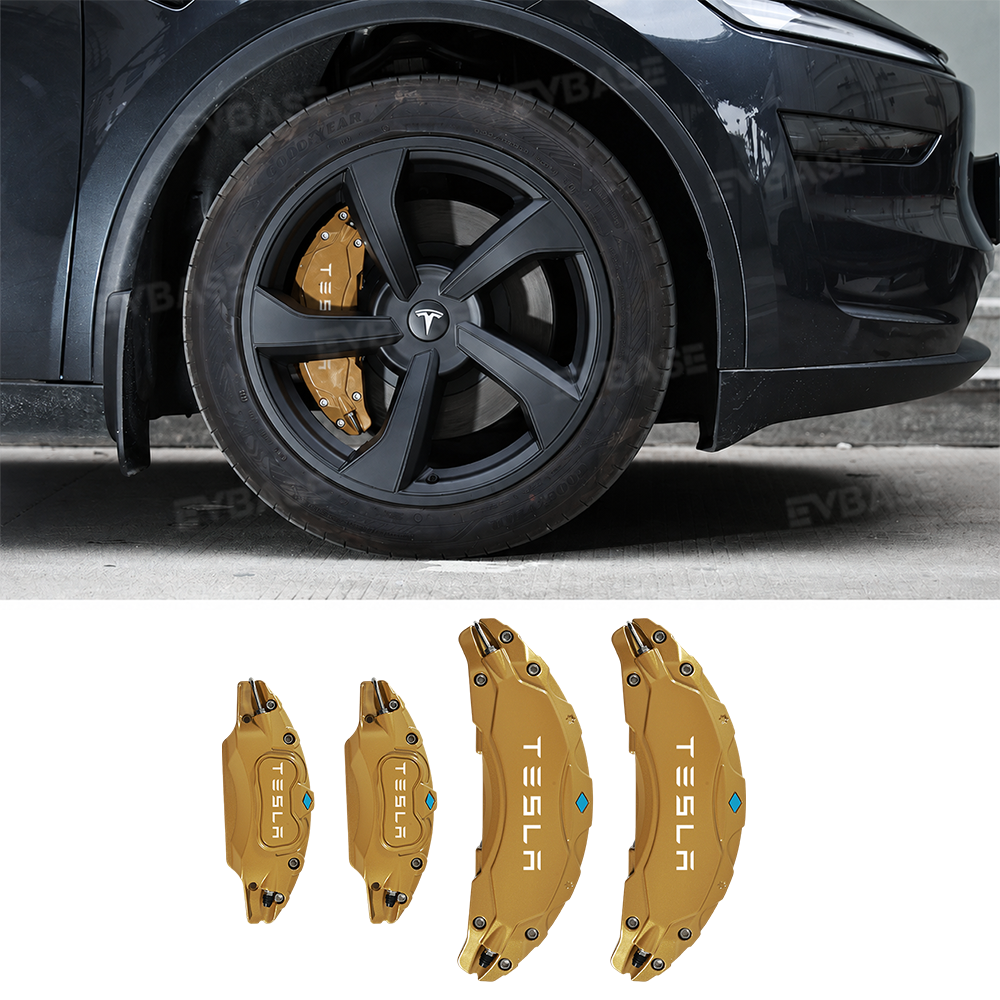 Model Y Juniper/ Model Y L Brake Caliper Covers Set Performance Aluminum Front & Rear Caliper Protector Precision Bolt-On