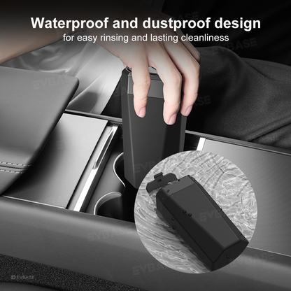 Trash Can Storage Bin with Lid Inspired by Cybertruck for Tesla Model Y/3/X/S/Cybertruck