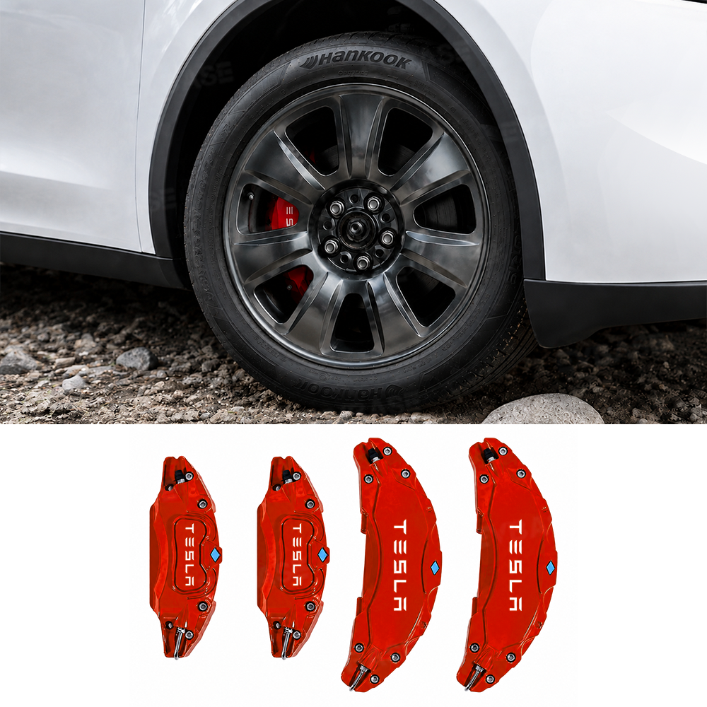Model Y Juniper Standard Brake Caliper Covers Set Performance Aluminum Front & Rear Caliper Protector Precision Bolt-On