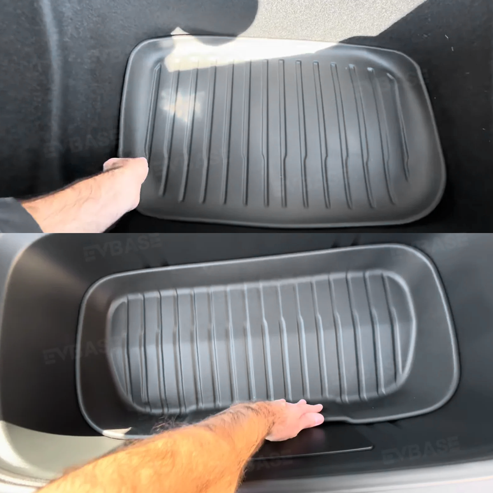 Model Y Juniper Full Coverage Floor Mats with Door Sill Protection TPE Anti-Slip Trunk Mats Cargo Liners Back Seat Covers All Weather Protection