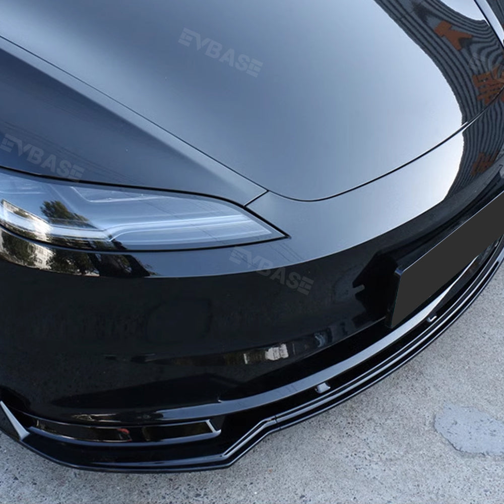 Model 3 Highland Front Bumper Lip ABS Splitter Front Apron Body Kits Spoiler Fascia 3-Stage For Tesla