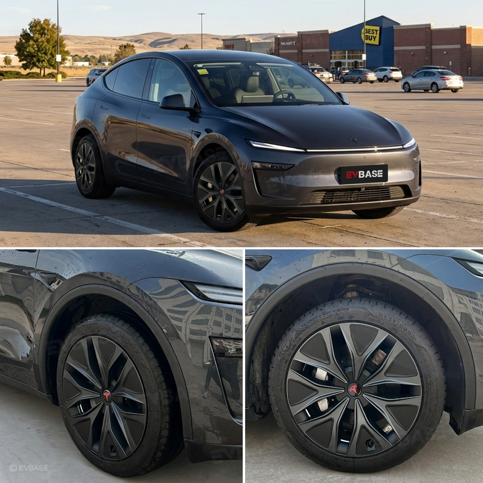Model Y L Wheel Covers 19" Mecha Wheels Hubcaps Inspired By Model Y Performance