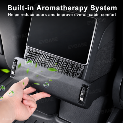 Model Y L Rear Air Vent Expansion Dock with Retractable Charging Cables & Aromatherapy & Air Vent Cover