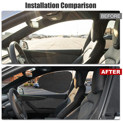 Model Y Juniper Front & Rear Side Window Shades Static Cling Window Sunshade UV Protection & Heat Reduction for Tesla Model Y/3/X/S/Cybertruck