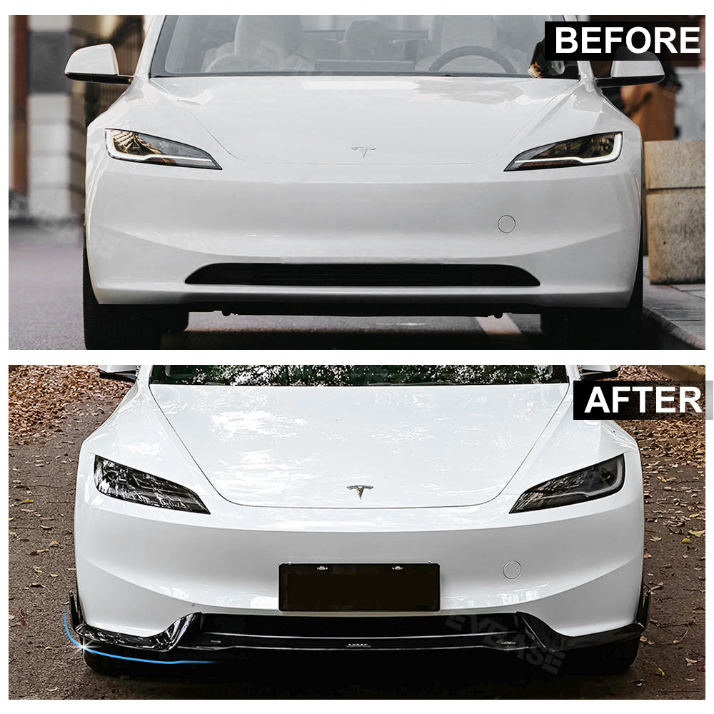 Model 3 Highland Body Kit ABS Bumper Lip Diffuser Splitter Corners Front Bumper Rear Spoiler Wing for Tesla