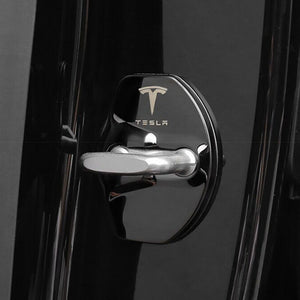 Tesla Model 3 Y X S Door Lock Cover Protector Latches Cover Door Stopper Covers 2pcs
