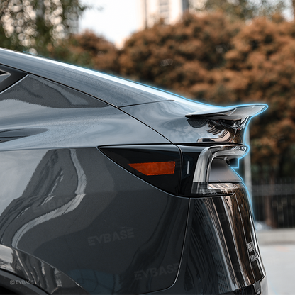 Tesla Model Y Juniper Spoiler Real Carbon Fiber Wing Rear Trunk Lid With Performance Style