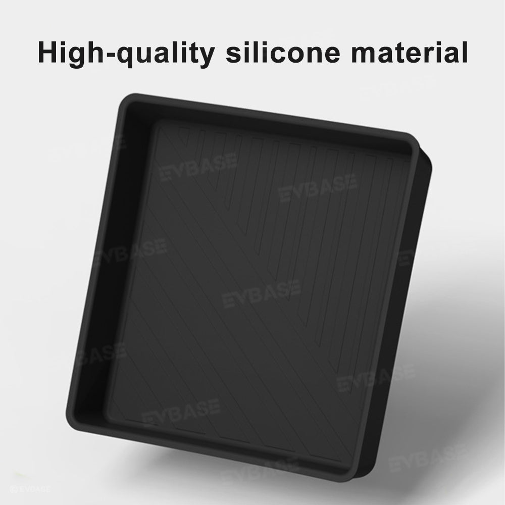 Center Console Organizer Tray for Rivian R2 Silicone Armrest Lower Storage Box