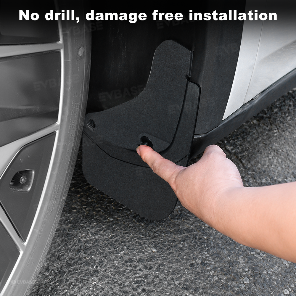 Model Y L Mud Flaps Front & Rear No-Drilling Splash Guards All-Weather Protection