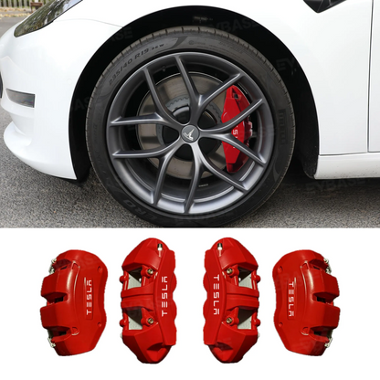 Model 3/Y Silicone Brake Caliper Covers Front and Rear Slip-On Caliper Protector Set Performance Look & No Wheel Removal