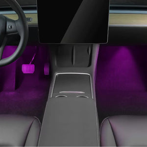 EVBASE Tesla Model 3 Y Rear Footwell LED Lighting Ambient Lights Tesla Interior Accessories