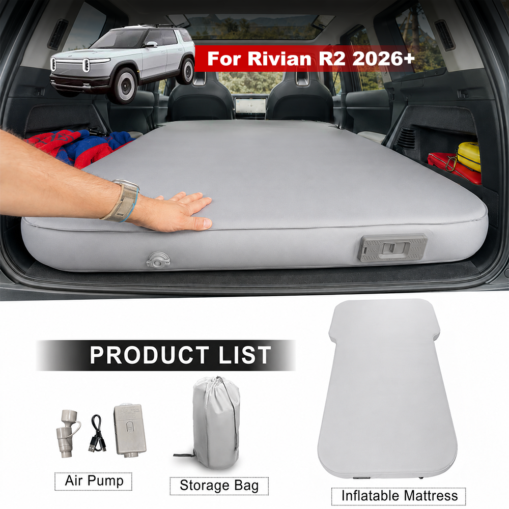 Air Mattress for Rivian R2 Inflatable Camping Bed Rear Trunk Travel Accessories