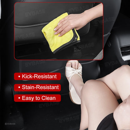 Back Seat Kick Protector with Foldable Tray Table for Tesla Model Y/ Y Juniper & Model 3 /3 Highland