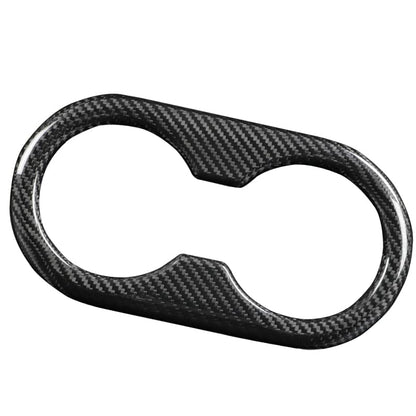Tesla Model Y 3 Carbon Fiber Interior Accessories Center Console Cup Holder Cover