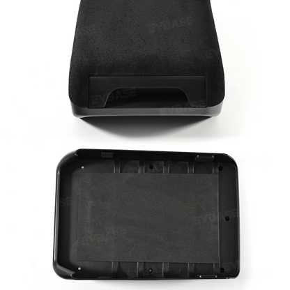 Cybertruck Center Console Armrest Pad Riser with Hidden Sliding Storage Organizer