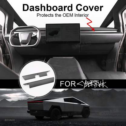 Cybertruck Dashboard Cover ABS Dashboard Panel Overlay Protection Trim