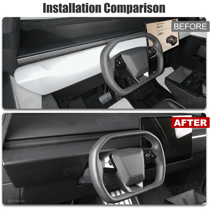 Cybertruck Dashboard Cover ABS Dashboard Panel Overlay Protection Trim