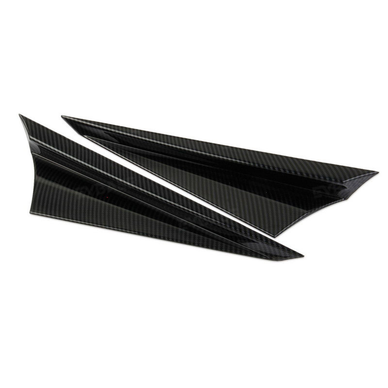 Cybertruck Exterior Front Corner Window Overlay ABS Carbon Fiber Sporty Style A-Pillar Cover