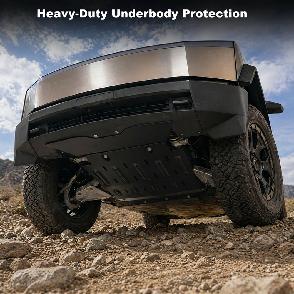 Cybertruck Front Skid Plate Heavy Duty Aluminum Off-Road Underbody Protection Guard Cover