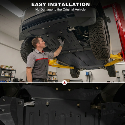 Cybertruck Front Skid Plate Heavy Duty Aluminum Off-Road Underbody Protection Guard Cover